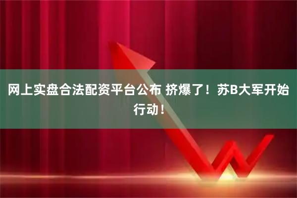 网上实盘合法配资平台公布 挤爆了！苏B大军开始行动！